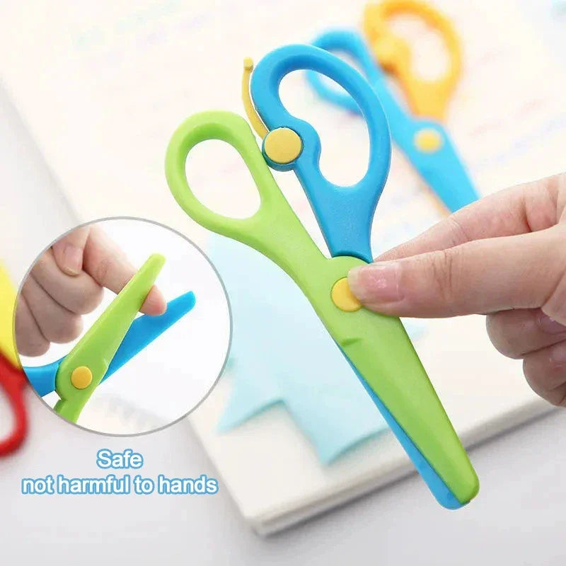 Buy The Best By Artsulli - Art is Long Life Short - Plastic Scissors Double Color Splicing Handmade DIY Safe Office Supplies Student