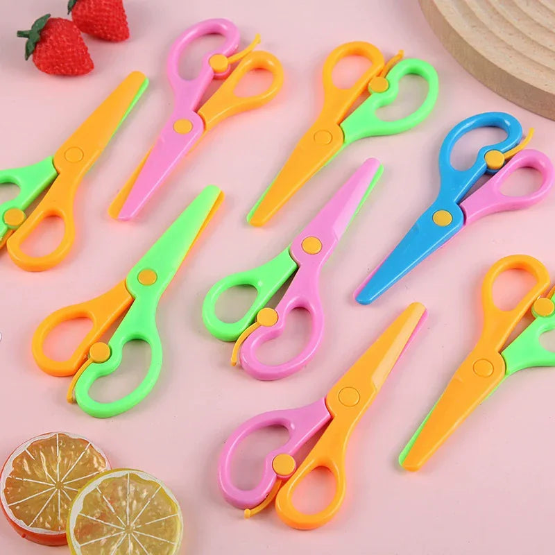 Buy The Best By Artsulli - Art is Long Life Short - Plastic Scissors Double Color Splicing Handmade DIY Safe Office Supplies Student