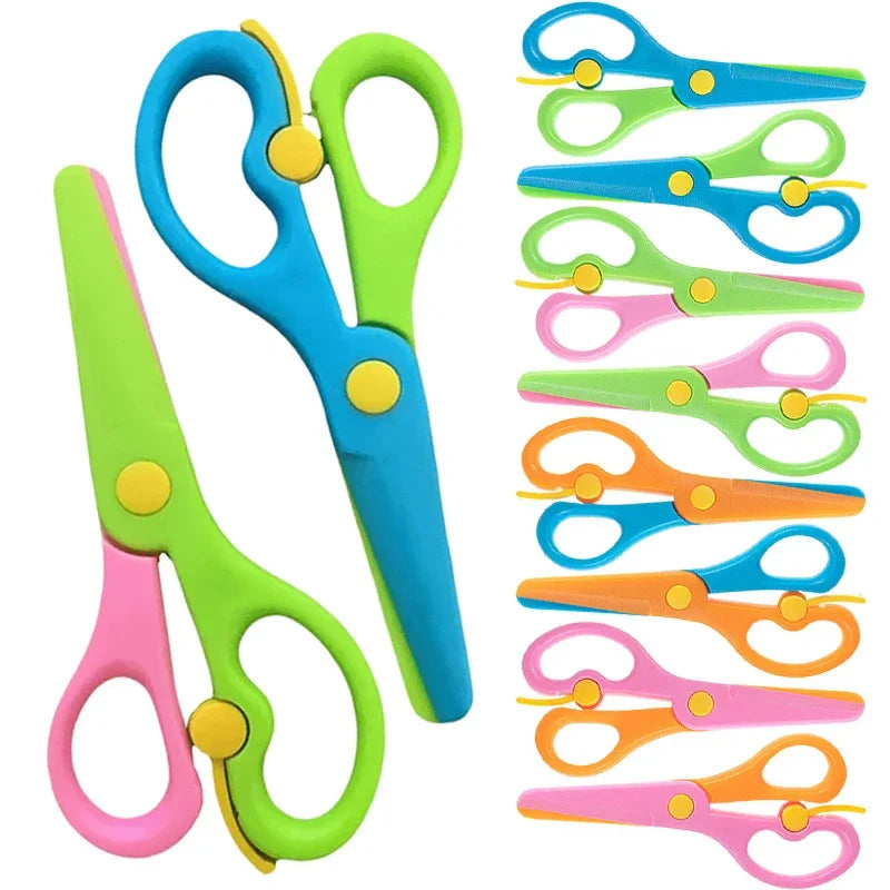 Buy The Best By Artsulli - Art is Long Life Short - Plastic Scissors Double Color Splicing Handmade DIY Safe Office Supplies Student