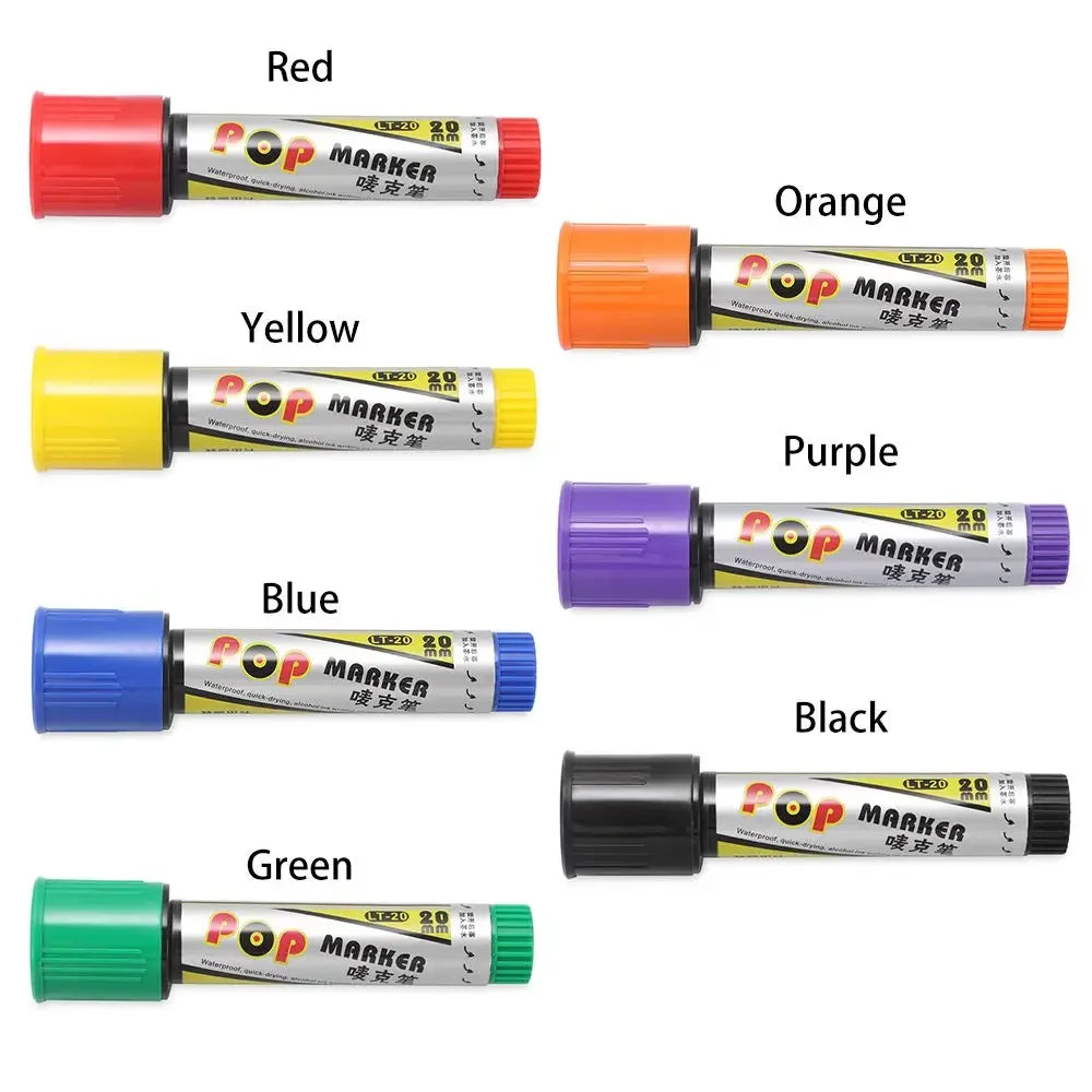 Buy The Best By Artsulli - Art is Long Life Short - POP Waterproof Paint Permanent Refillable Marker Pen 20mm Sketching Graffiti Markers