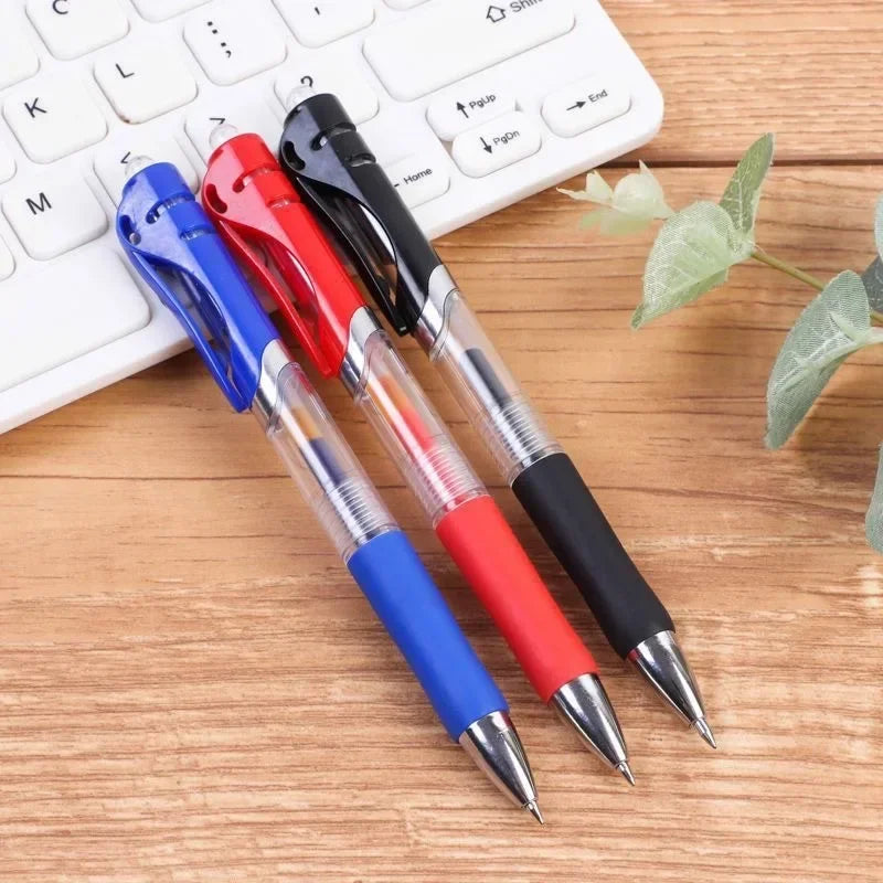 Buy The Best By Artsulli - Art is Long Life Short - Press Gel Pen Signature pens Blue Black Red Refill Bullet tip School office supplies