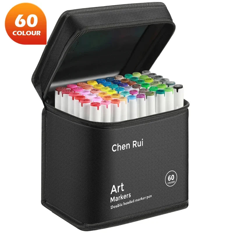 Buy The Best By Artsulli - Art is Long Life Short - Professional Marker Set Artist Drawing Alcohol Markers Dual Tip(Brush Tip + Broad Tip)