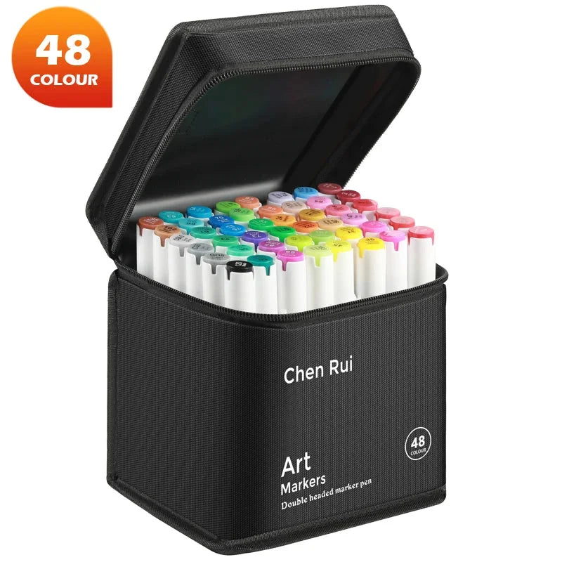 Buy The Best By Artsulli - Art is Long Life Short - Professional Marker Set Artist Drawing Alcohol Markers Dual Tip(Brush Tip + Broad Tip)
