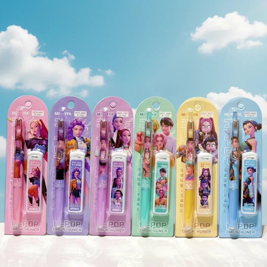 Buy The Best By Artsulli - Art is Long Life Short - Random 1/2/4pcs Kpop Demon Hunter Themed Automatic Pencil 0.5mm pencil grip Leads