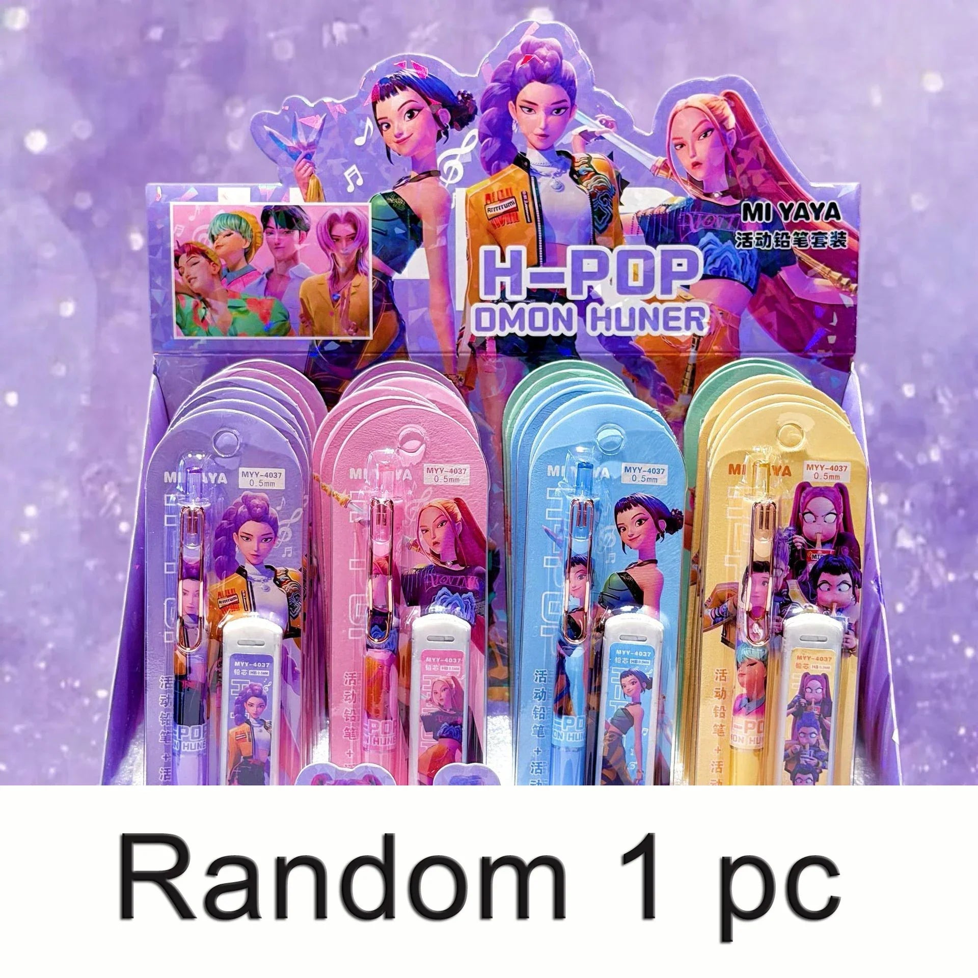 Buy The Best By Artsulli - Art is Long Life Short - Random 1/2/4pcs Kpop Demon Hunter Themed Automatic Pencil 0.5mm pencil grip Leads