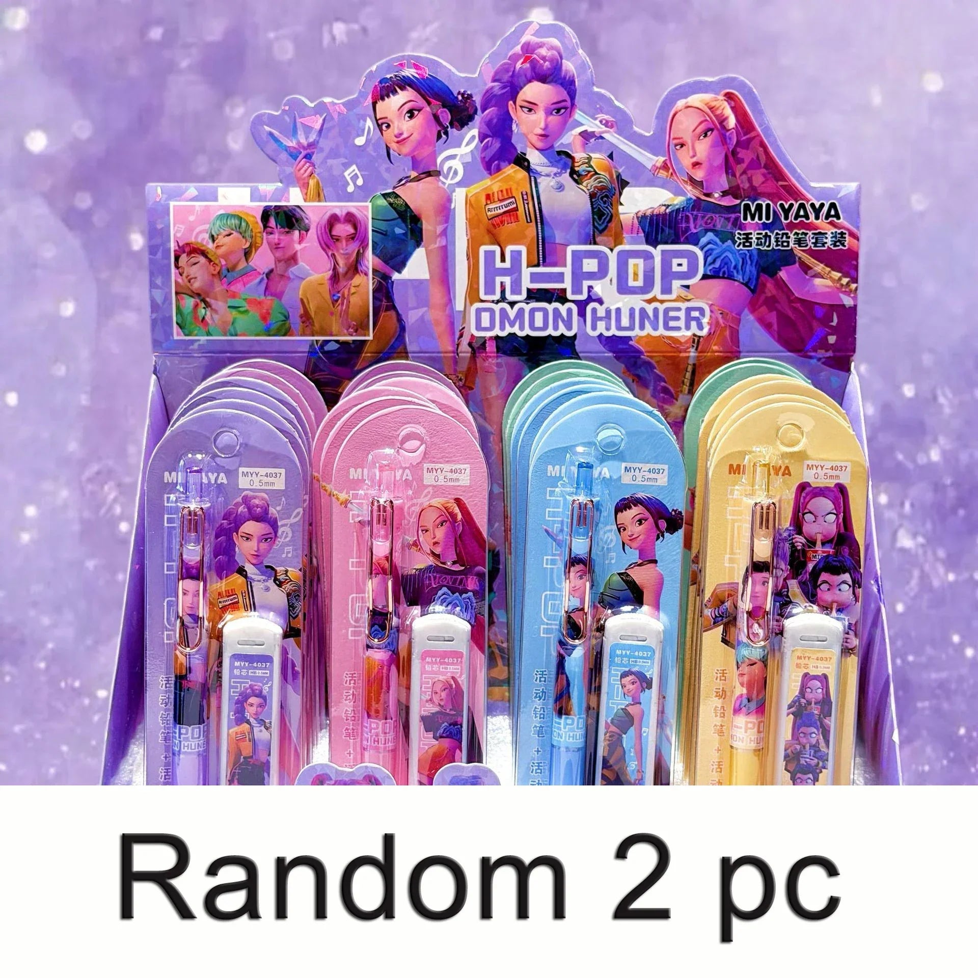 Buy The Best By Artsulli - Art is Long Life Short - Random 1/2/4pcs Kpop Demon Hunter Themed Automatic Pencil 0.5mm pencil grip Leads