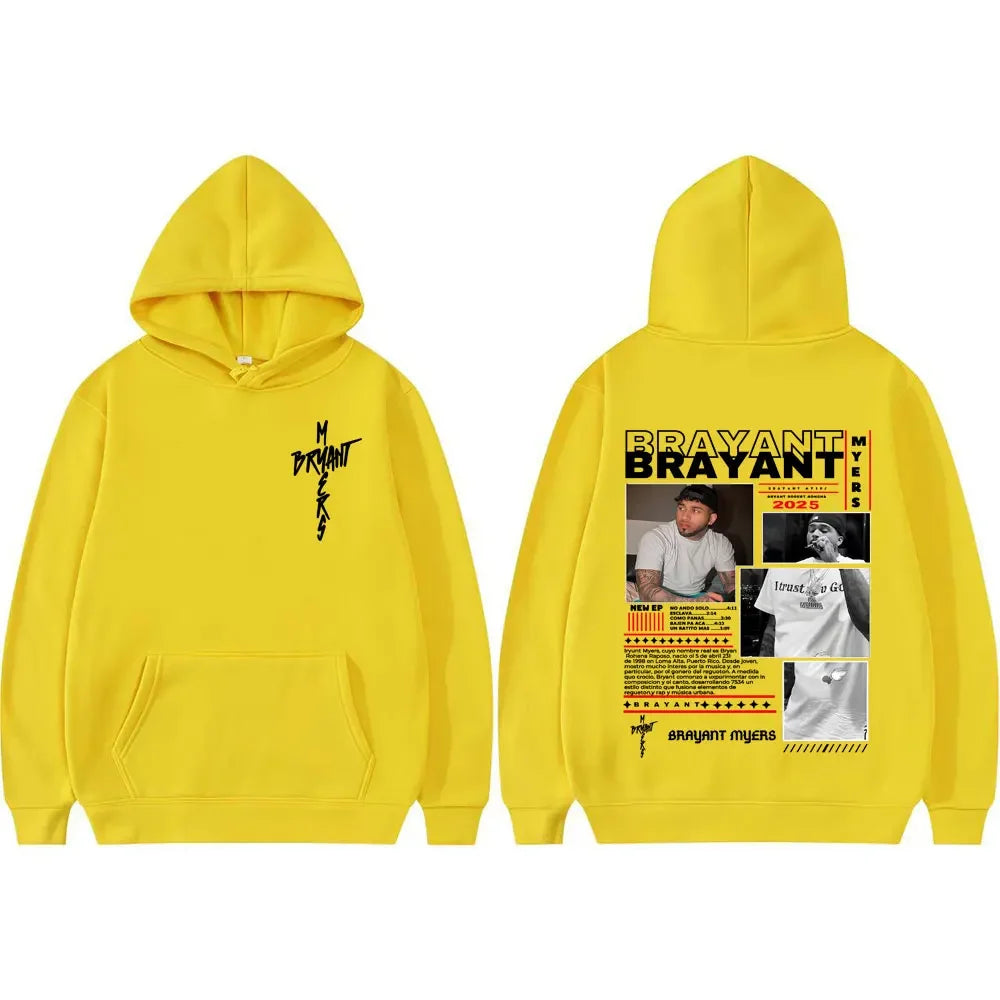 Buy The Best By Artsulli - Art is Long Life Short - Rapper Bryant Myers 2025 Tour Cover Pullover Men Women Fashion Street Pop Music Hoodie