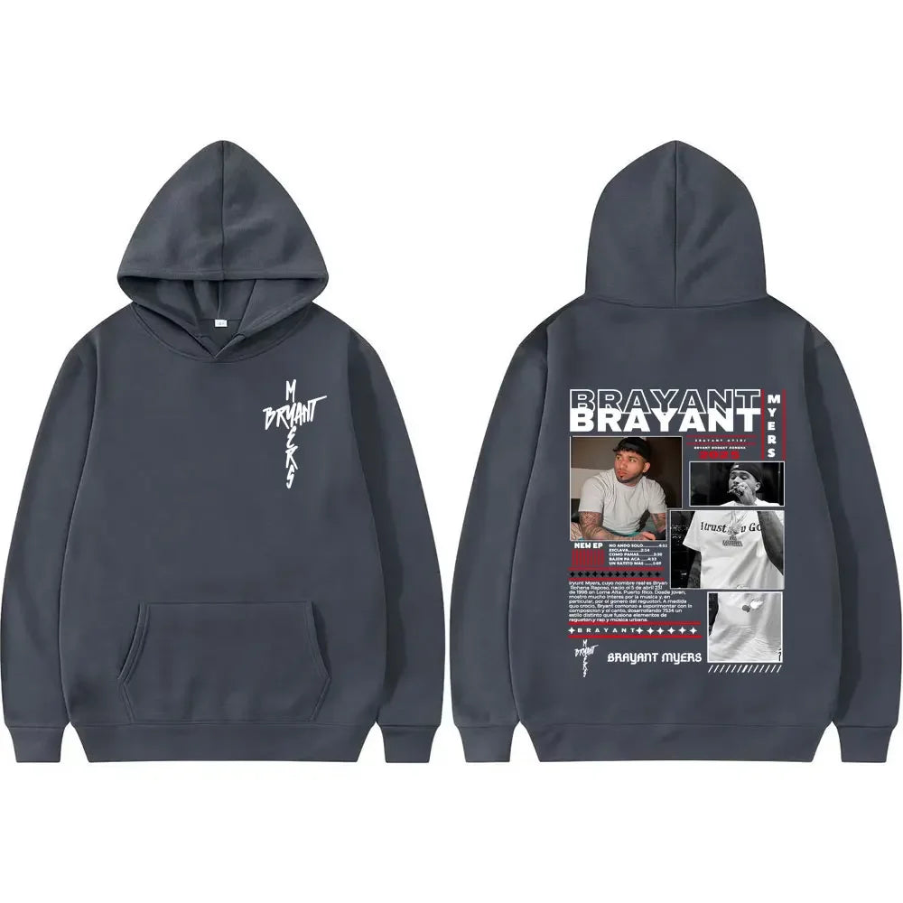 Buy The Best By Artsulli - Art is Long Life Short - Rapper Bryant Myers 2025 Tour Cover Pullover Men Women Fashion Street Pop Music Hoodie