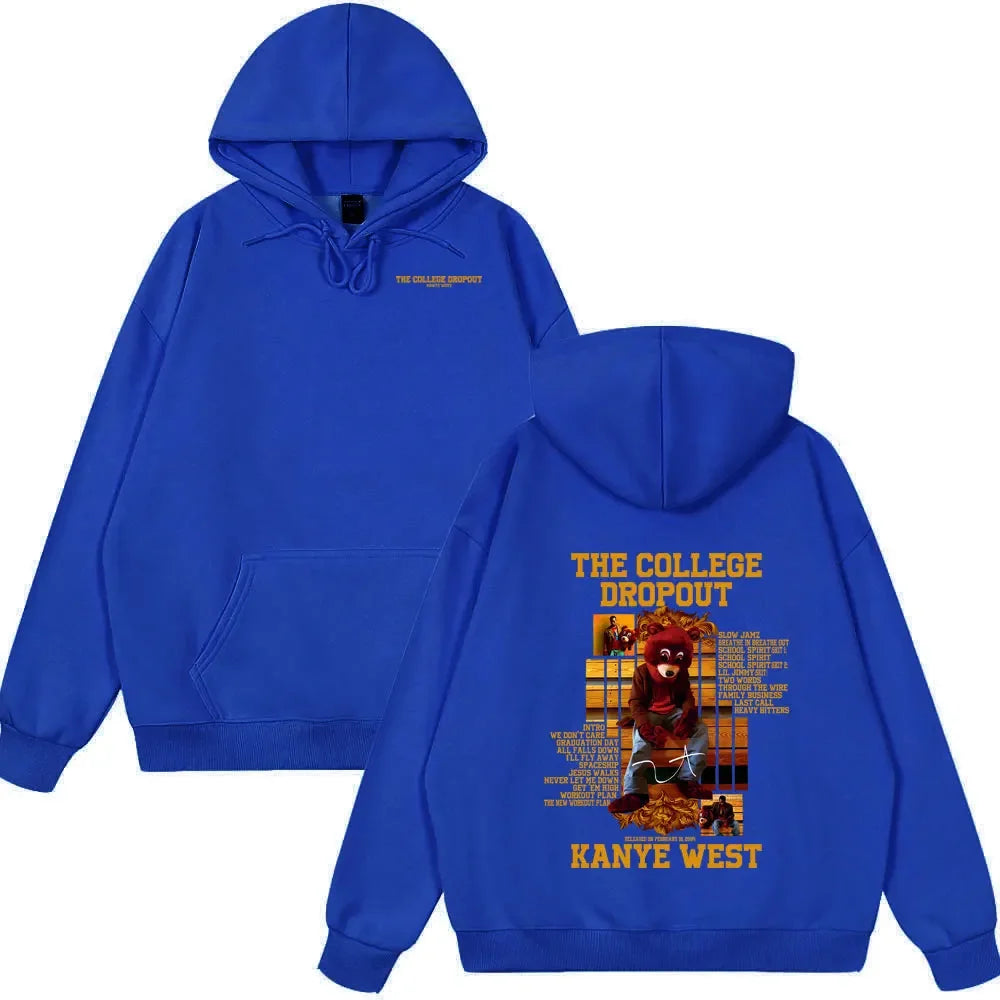 Buy The Best By Artsulli - Art is Long Life Short - Rapper Kanye West College Dropout Bear Graphic Hoodies Summer New Style Clothing Hip