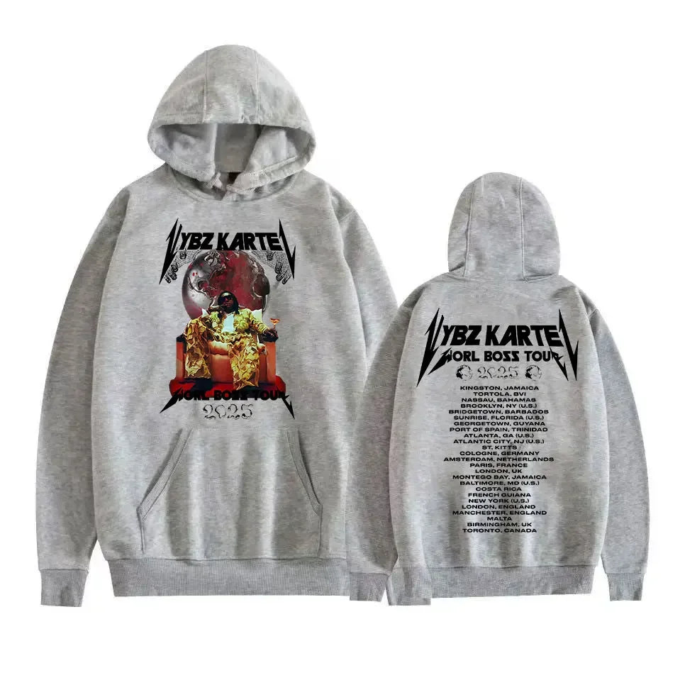 Buy The Best By Artsulli - Art is Long Life Short - Rapper Vybz Kartel 2025 World Tour Hoodies Autumn/Winter Men’s Punk Hip Hop Gothic