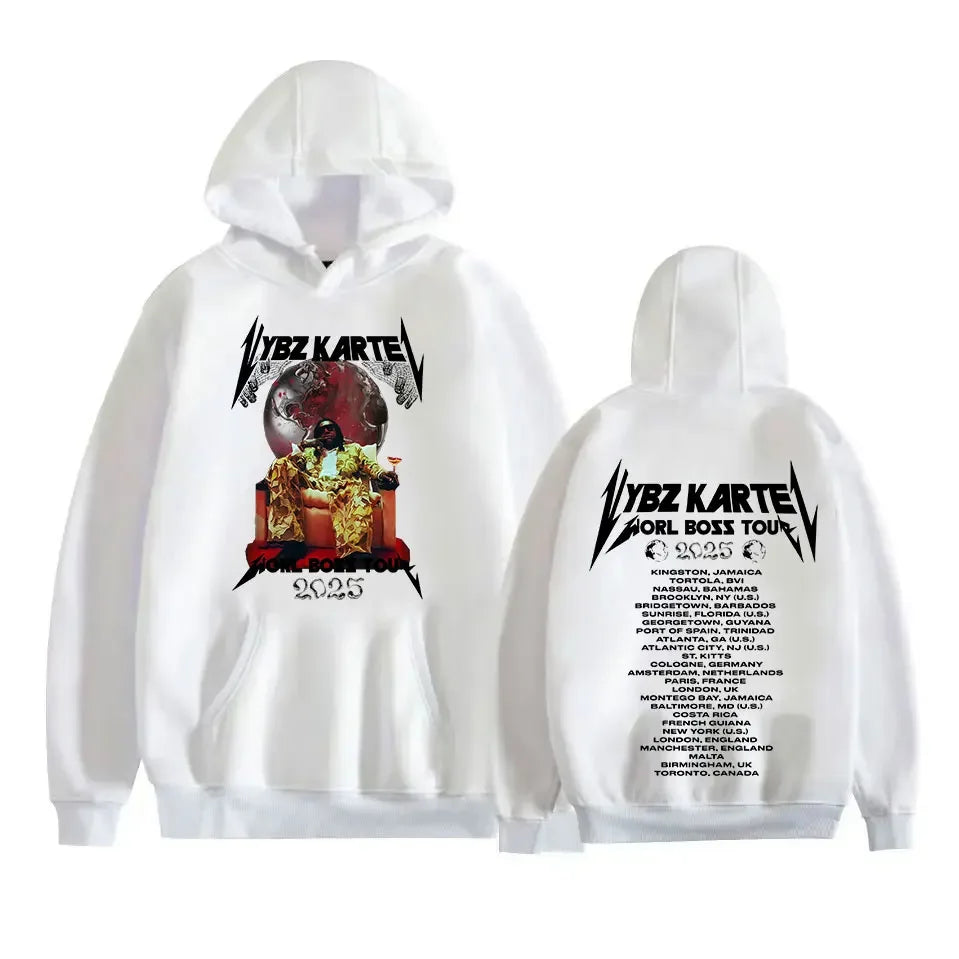 Buy The Best By Artsulli - Art is Long Life Short - Rapper Vybz Kartel 2025 World Tour Hoodies Autumn/Winter Men’s Punk Hip Hop Gothic