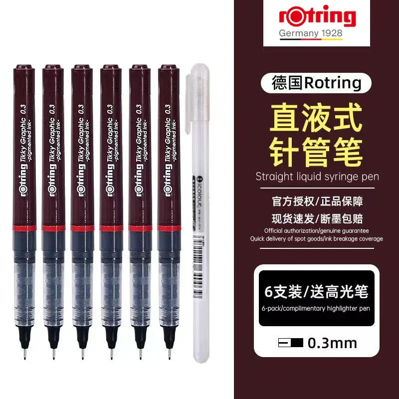 Buy The Best By Artsulli - Art is Long Life Short - Rotring Tikky Graphic Fineliner Pigma Micron Fine Pens Smooth Ink Drawing Pen Sketch