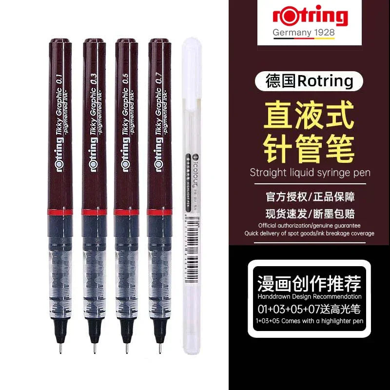 Buy The Best By Artsulli - Art is Long Life Short - Rotring Tikky Graphic Fineliner Pigma Micron Fine Pens Smooth Ink Drawing Pen Sketch
