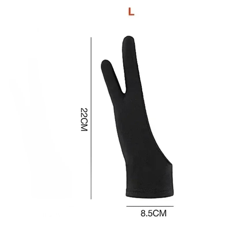 Buy The Best By Artsulli - Art is Long Life Short - S/M/L Two-Finger Drawing Gloves Anti-touch Anti-fouling for Tablet Digital Board Touch