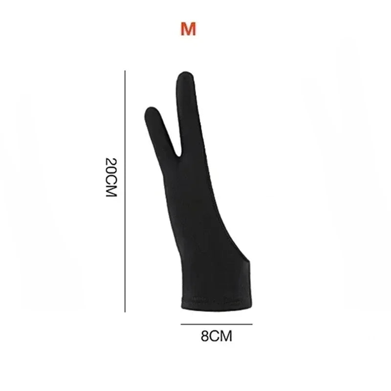 Buy The Best By Artsulli - Art is Long Life Short - S/M/L Two-Finger Drawing Gloves Anti-touch Anti-fouling for Tablet Digital Board Touch