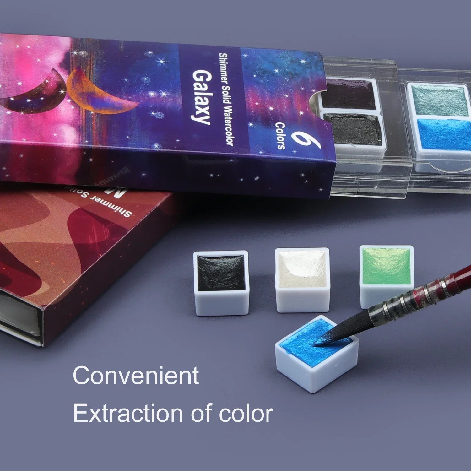 Buy The Best By Artsulli - Art is Long Life Short - Seamiart 6/12 Watercolor Paint Set Metallic Glitter For Artists School Stationery