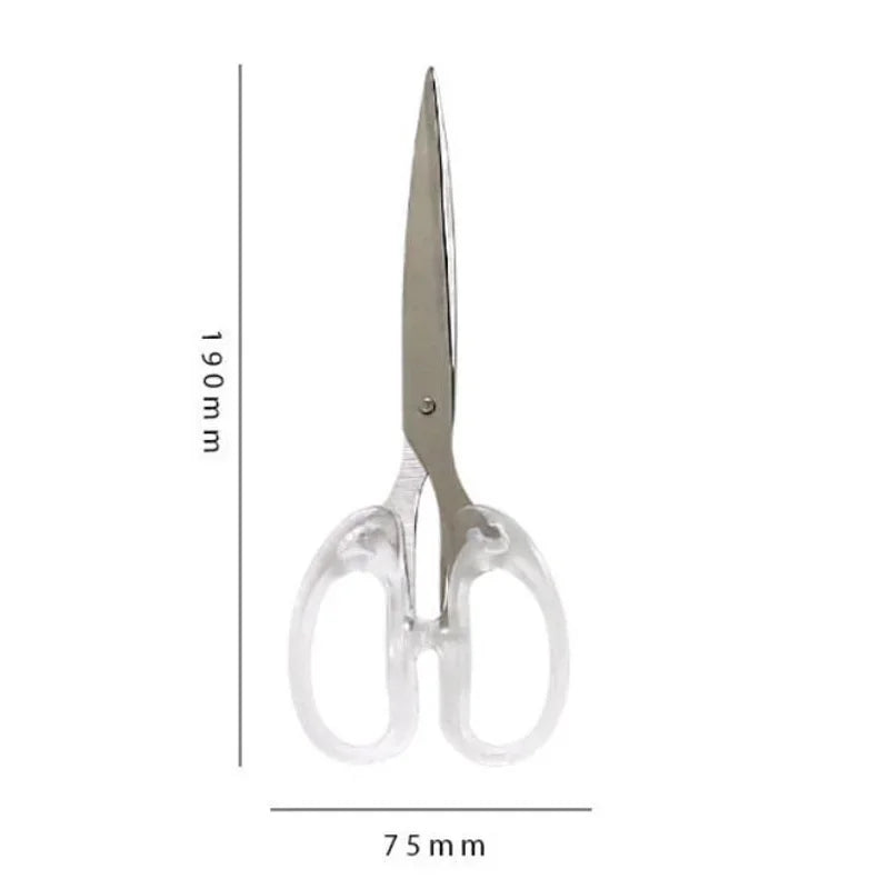 Buy The Best By Artsulli - Art is Long Life Short - Simplicity Transparent Handle Stationery Scissors Home Furnishing for Fine Soft Decor