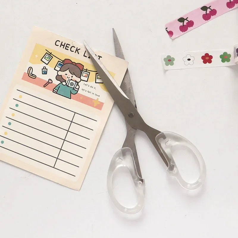 Buy The Best By Artsulli - Art is Long Life Short - Simplicity Transparent Handle Stationery Scissors Home Furnishing for Fine Soft Decor