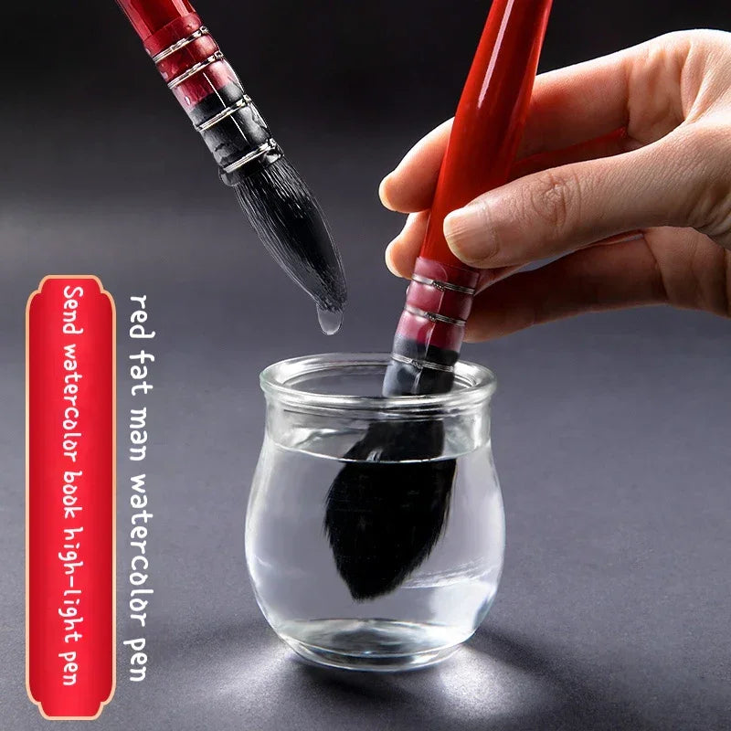 Buy The Best By Artsulli - Art is Long Life Short - Squirrel Hair Round Head Pointed Mop Brush Watercolor Paint Brushes Gouache Pen Hook