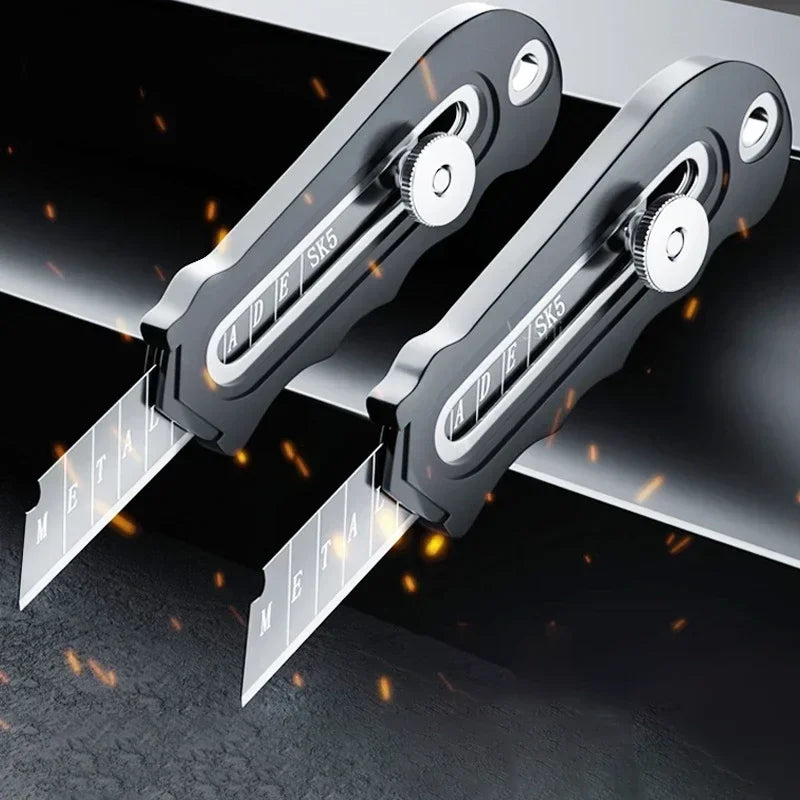 Buy The Best By Artsulli - Art is Long Life Short - Stainless Steel Industrial Utility Knife Replaceable High Carbon Blade Paper Cutter