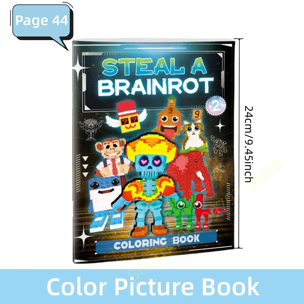 Buy The Best By Artsulli - Art is Long Life Short - Steal A Brainrot Coloring Books Sketchbook School Colors Painting Supplies 67 House 9