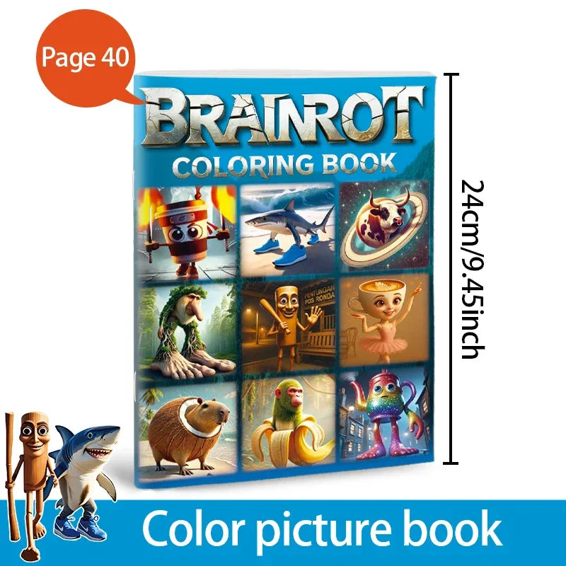 Buy The Best By Artsulli - Art is Long Life Short - Steal A Brainrot Coloring Books Sketchbook School Colors Painting Supplies 67 House 9