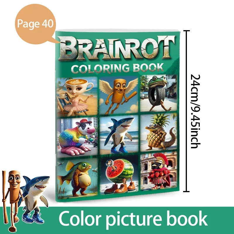 Buy The Best By Artsulli - Art is Long Life Short - Steal A Brainrot Coloring Books Sketchbook School Colors Painting Supplies 67 House 9