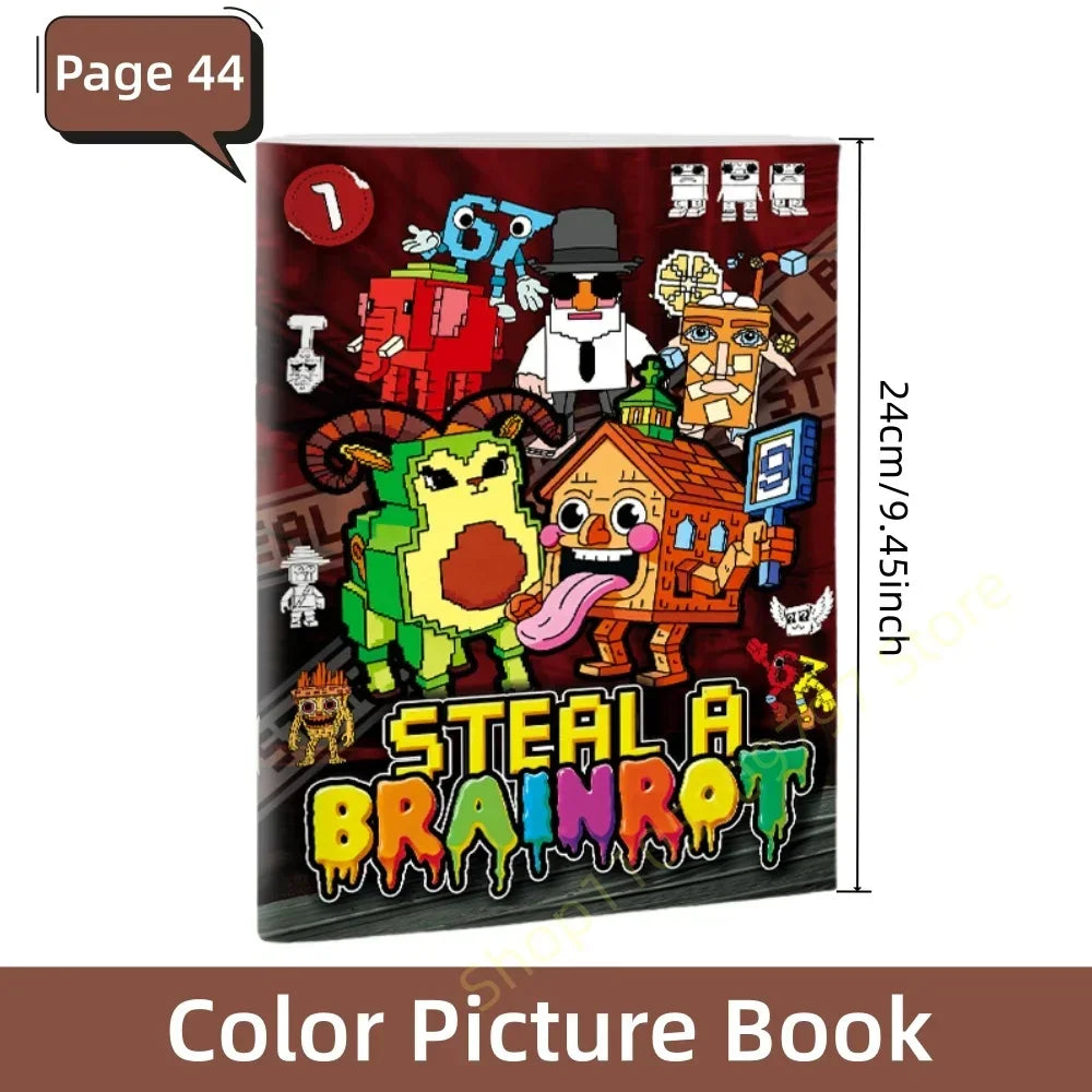 Buy The Best By Artsulli - Art is Long Life Short - Steal A Brainrot Coloring Books Sketchbook School Colors Painting Supplies 67 House 9