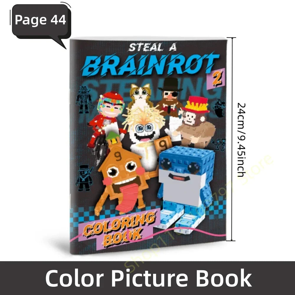 Buy The Best By Artsulli - Art is Long Life Short - Steal A Brainrot Coloring Books Sketchbook School Colors Painting Supplies 67 House 9