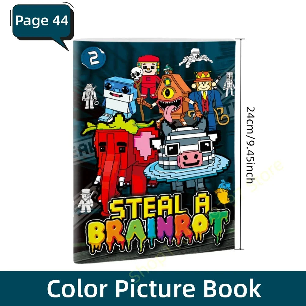 Buy The Best By Artsulli - Art is Long Life Short - Steal A Brainrot Coloring Books Sketchbook School Colors Painting Supplies 67 House 9