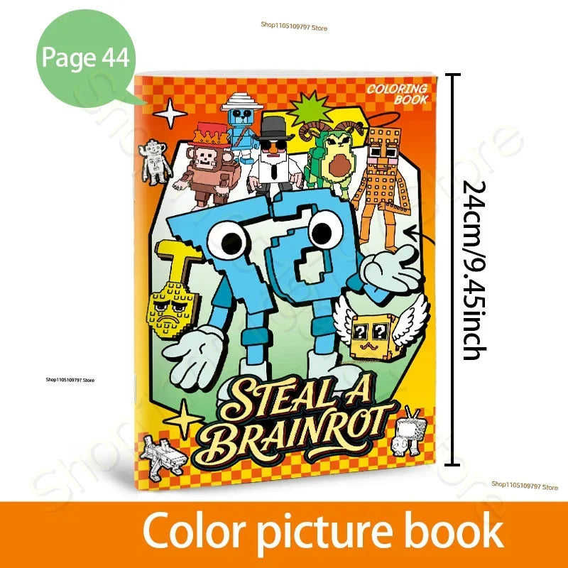 Buy The Best By Artsulli - Art is Long Life Short - Steal A Brainrot Coloring Books Sketchbook School Colors Painting Supplies 67 House 9