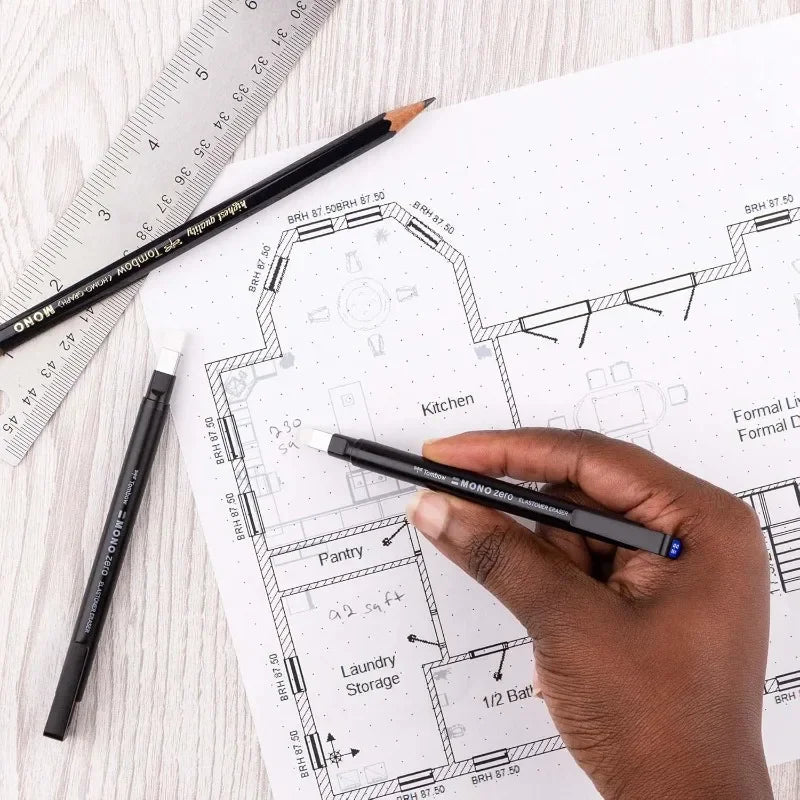 Buy The Best By Artsulli - Art is Long Life Short - Tombow Mono Zero Eraser Precision Tip Pen-Style Mechanical Rubber Refillable Pen Sketch