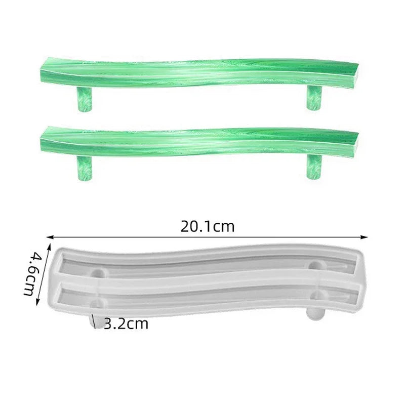 Buy The Best By Artsulli - Art is Long Life Short - Tray Epoxy Resin Silicone Mold DIY Large Rectangle Tea Plate Coaster For Home