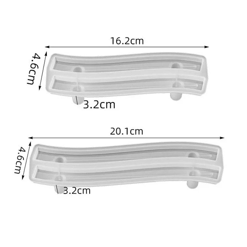 Buy The Best By Artsulli - Art is Long Life Short - Tray Epoxy Resin Silicone Mold DIY Large Rectangle Tea Plate Coaster For Home