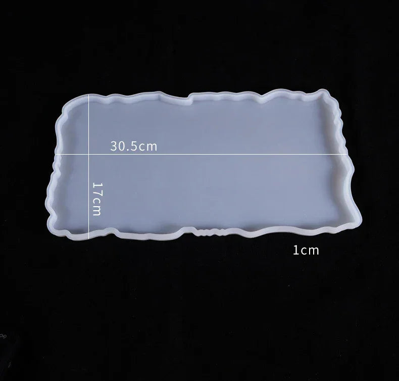 Buy The Best By Artsulli - Art is Long Life Short - Tray Epoxy Resin Silicone Mold DIY Large Rectangle Tea Plate Coaster For Home