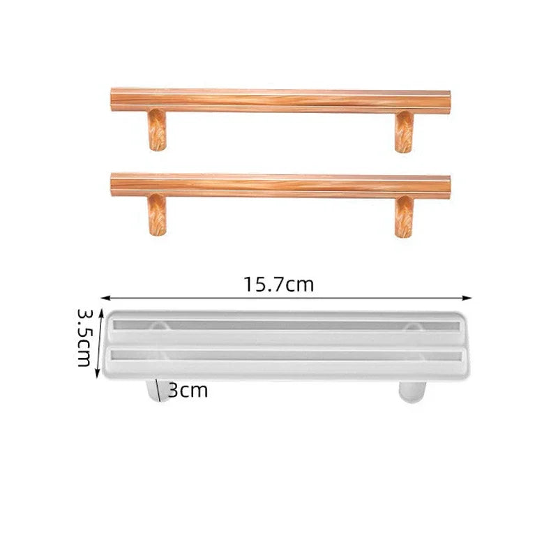 Buy The Best By Artsulli - Art is Long Life Short - Tray Epoxy Resin Silicone Mold DIY Large Rectangle Tea Plate Coaster For Home