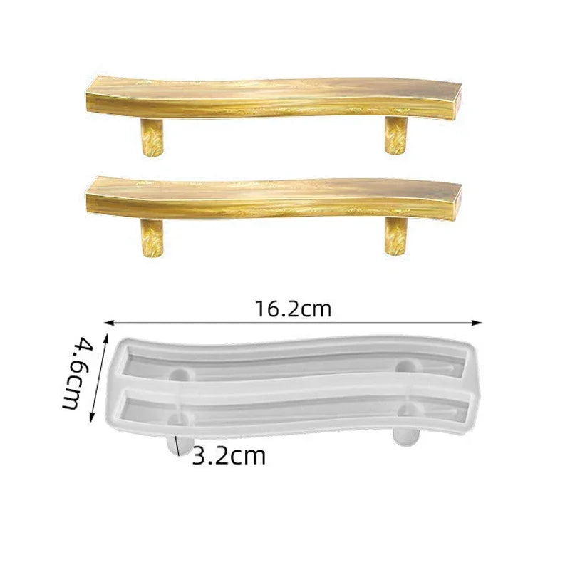 Buy The Best By Artsulli - Art is Long Life Short - Tray Epoxy Resin Silicone Mold DIY Large Rectangle Tea Plate Coaster For Home