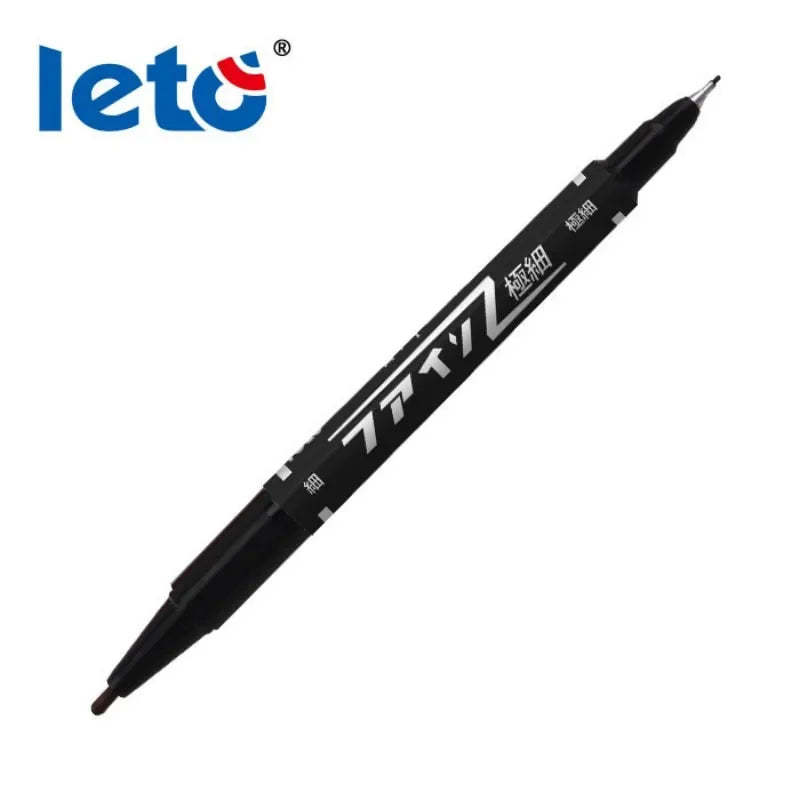 Buy The Best By Artsulli - Art is Long Life Short - Twin Tip Permanent Markers Pens Fine Point Waterproof Oily Black,Red,Blue Ink Painting