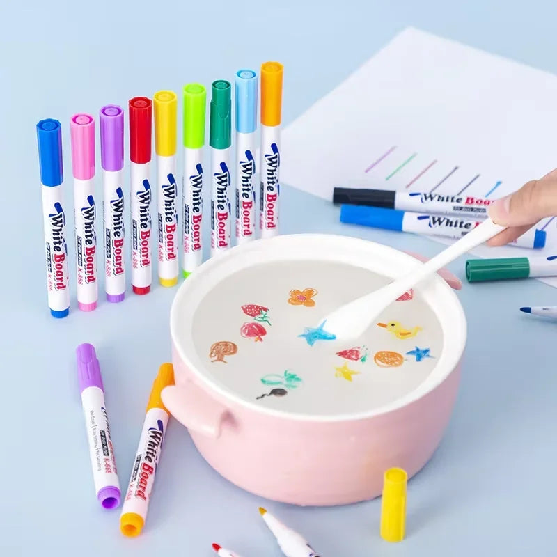 Buy The Best By Artsulli - Art is Long Life Short - Water Floating Pen Magical Ink Pens With Spoon Color Painting Chalk Graffiti Drawing