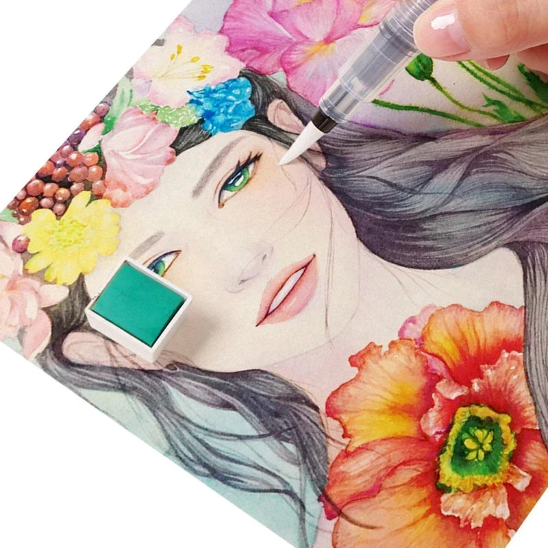 Buy The Best By Artsulli - Art is Long Life Short - Watercolor Soft Pen Brush Refillable Water for Painting Drawing Calligraphy Supplies