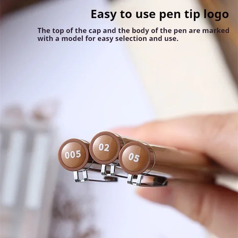 Buy The Best By Artsulli - Art is Long Life Short - Waterproof Ink Brown Micron Neelde Drawing Pen Pigment Fine Line Markers For Hand-Paint