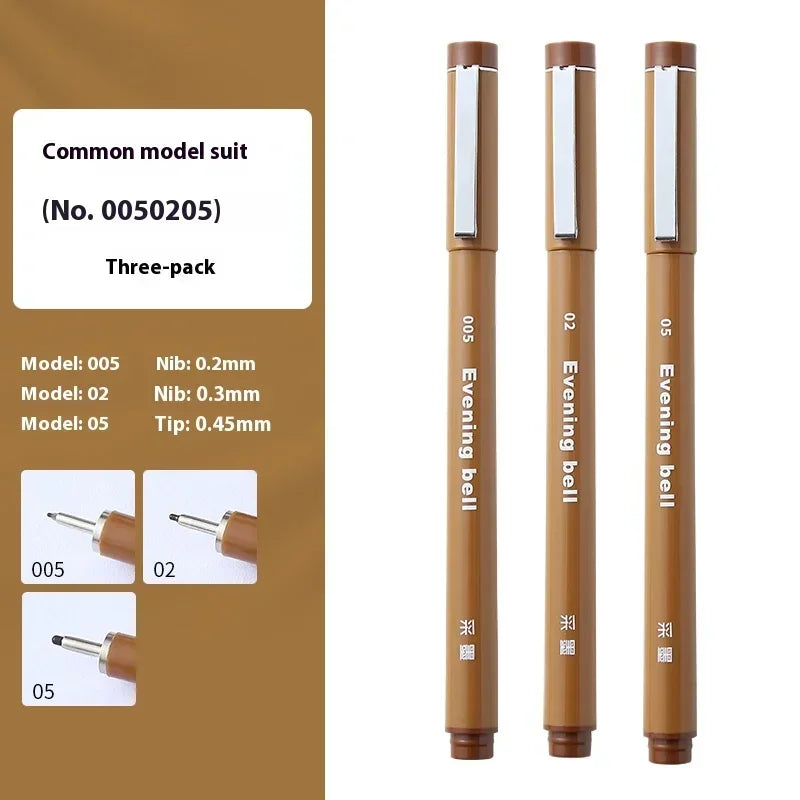 Buy The Best By Artsulli - Art is Long Life Short - Waterproof Ink Brown Micron Neelde Drawing Pen Pigment Fine Line Markers For Hand-Paint