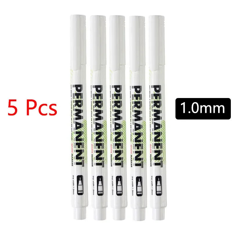 Buy The Best By Artsulli - Art is Long Life Short - White Marker Pens set Oily Waterproof Gel Pen DIY Graffiti Sketching Stationery Writing