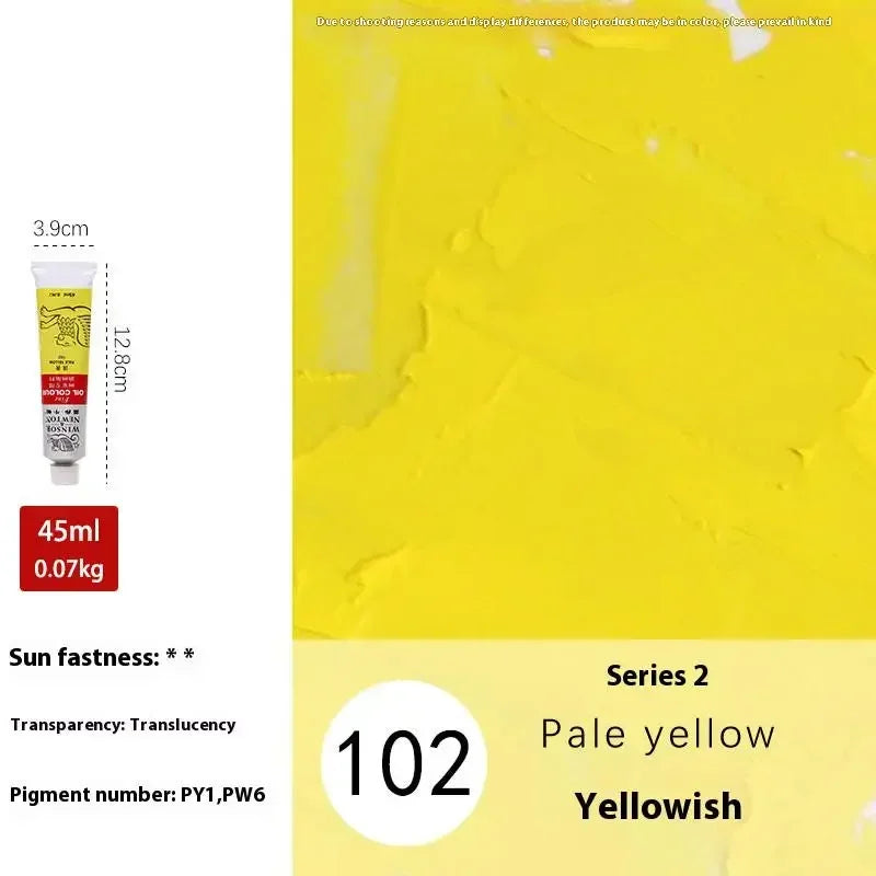 Buy The Best By Artsulli - Art is Long Life Short - Winsor&Newton 45ML Oil Paint,Colorful Professionals Artist Drawing Tools for Canvas