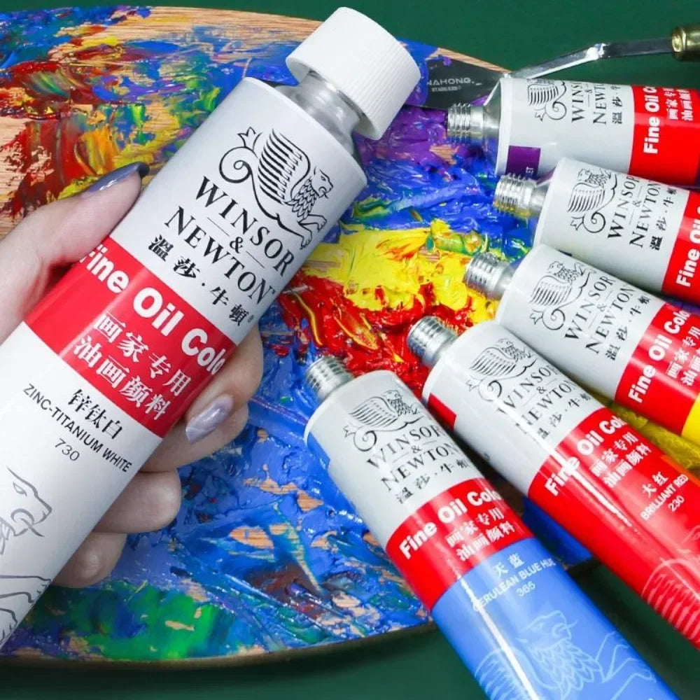 Buy The Best By Artsulli - Art is Long Life Short - Winsor&Newton 45ML Oil Paint,Colorful Professionals Artist Drawing Tools for Canvas