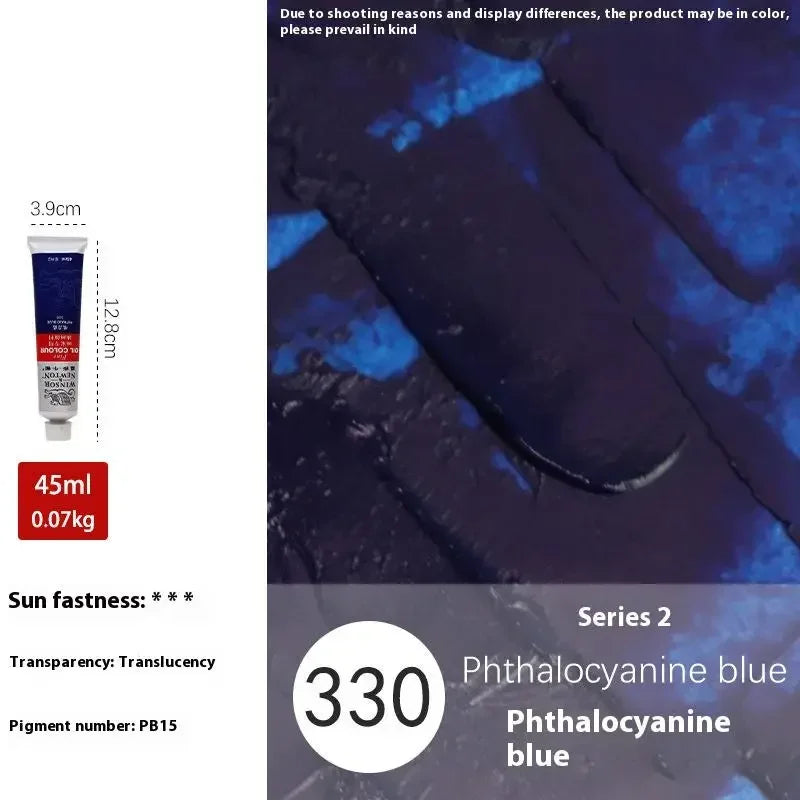 Buy The Best By Artsulli - Art is Long Life Short - Winsor&Newton 45ML Oil Paint,Colorful Professionals Artist Drawing Tools for Canvas