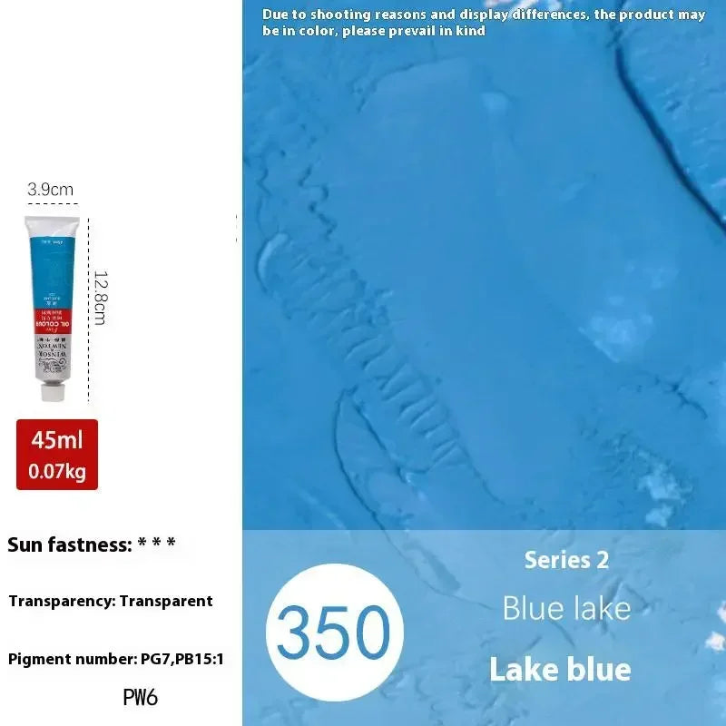 Buy The Best By Artsulli - Art is Long Life Short - Winsor&Newton 45ML Oil Paint,Colorful Professionals Artist Drawing Tools for Canvas