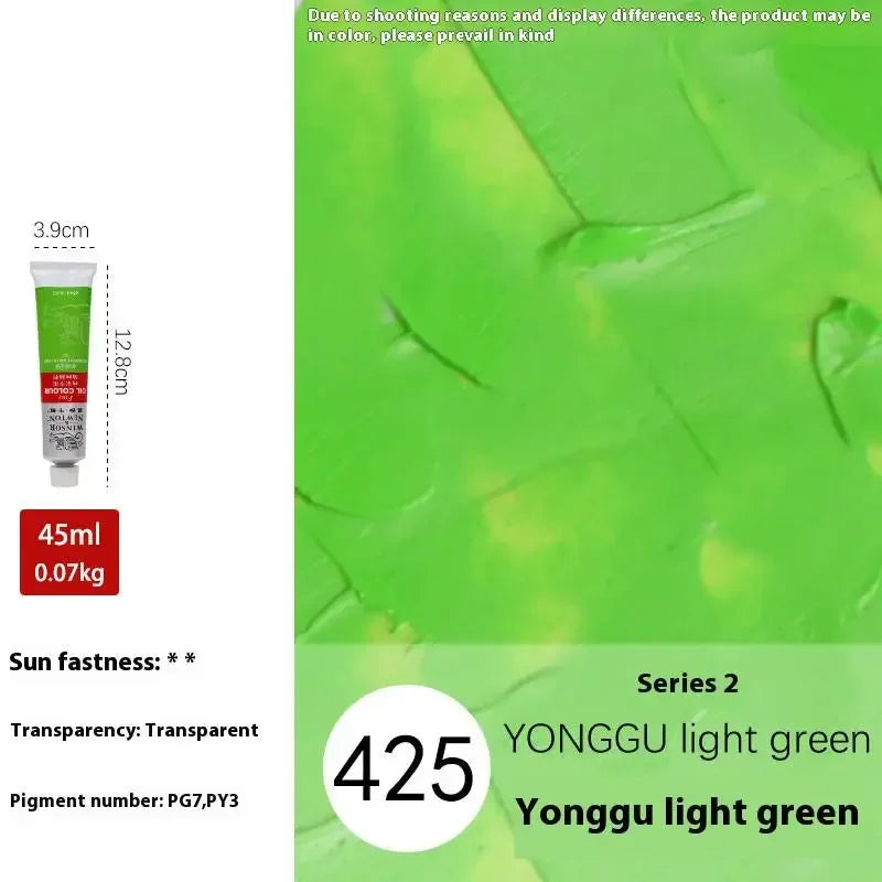 Buy The Best By Artsulli - Art is Long Life Short - Winsor&Newton 45ML Oil Paint,Colorful Professionals Artist Drawing Tools for Canvas