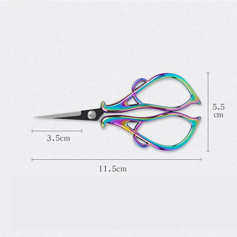 Maple Leaves Tailor'S Scissors Electroplated Retro Small Scissors DIY Apparel Sewing Supplies Arts & Crafts Office Scissors