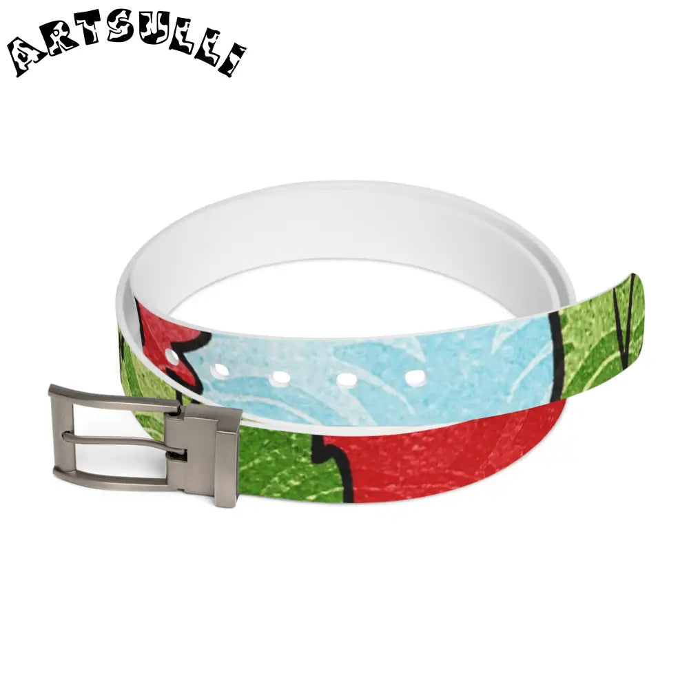 C4 Abstract Belt Launches Flair, Artsulli - Art is Long, Life is Short, Accessories, Material, Gun Metal, Size, 50'', , , 26643670949621871276